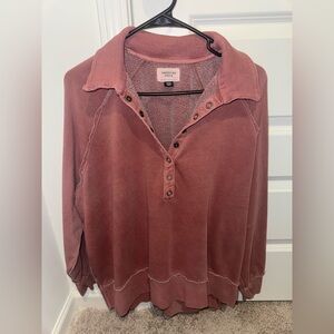 AMERICAN EAGLE HENLEY SWEATSHIRT